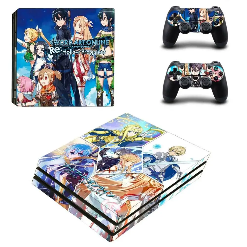 Наклейка Sword Art Online SAO PS4 Pro наклейка Play station 4 наклейки для PlayStation чехол консоли и