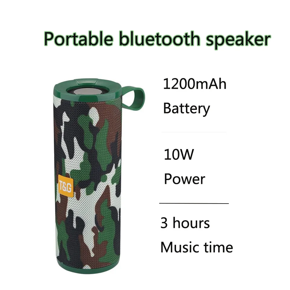 Портативный Bluetooth громкая связь 10Вт беспроводной бас колонки Водонепроницаемый