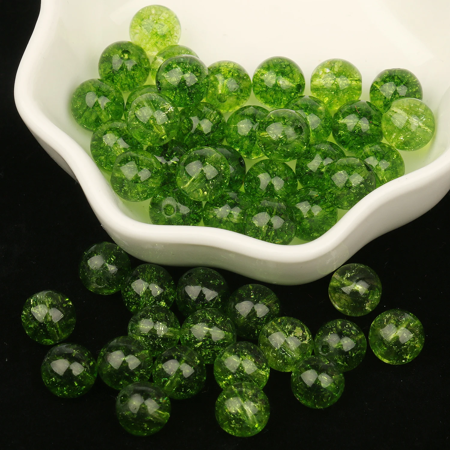 Круглые бусины-разделители из натурального камня 4/6/8/10 мм | Украшения и