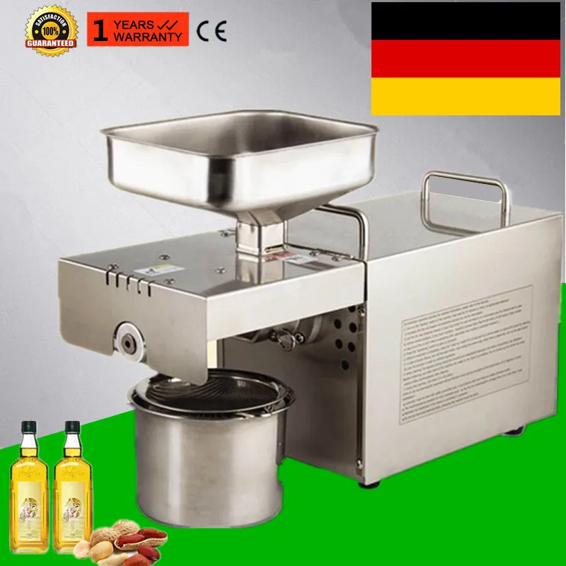 Пресс машина для кокосового масла из нержавеющей стали 110 В/220 В льняное масло