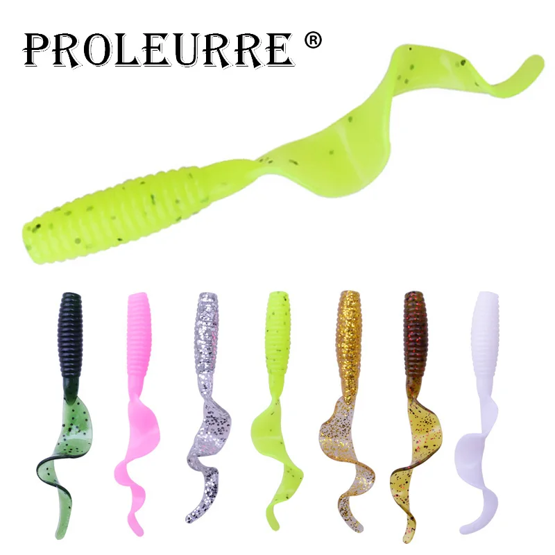 10 шт. мягкие рыболовные приманки с длинным хвостом 5 см 2 г|Наживки для рыбной