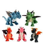 Детские плюшевые игрушки, динозавры, двойные головы, драконы, мягкие куклы, мультяшная хлопковая кукла, игрушки для детей, подарки на день рождения, Прямая поставка