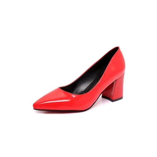 

Mst-024 Red Patent Leather Summer Women Pumps t-stage Open Toe Dancing high heels Sexy Party Wedding Shoes mujer