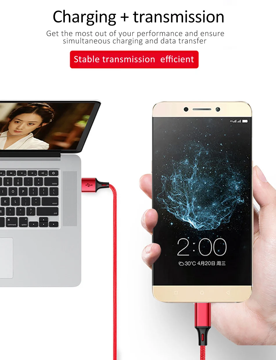 Зарядный кабель Oppselve Micro USB мобильный телефон для Samsung Galaxy S7 Huawei планшетов |