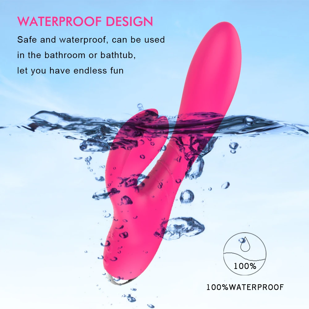 Вибратор Кролик женский с двойным мотором фаллоимитатор для стимуляции точки G