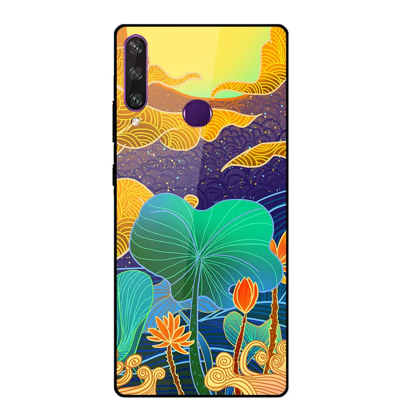 

Case For Honor 20 Lite Painted Mirror Tempered Glass Back Cover For Huawei P Smart Plus 2019 Honor 20E 20i 10i 20 Lite Cases