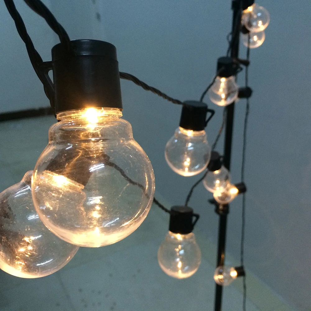 

New 6m/10m Led Globe Fairy Light String Christmas Garland Street Wedding Bulb String Lamp Outdoor for Party Holiday Garden Patio