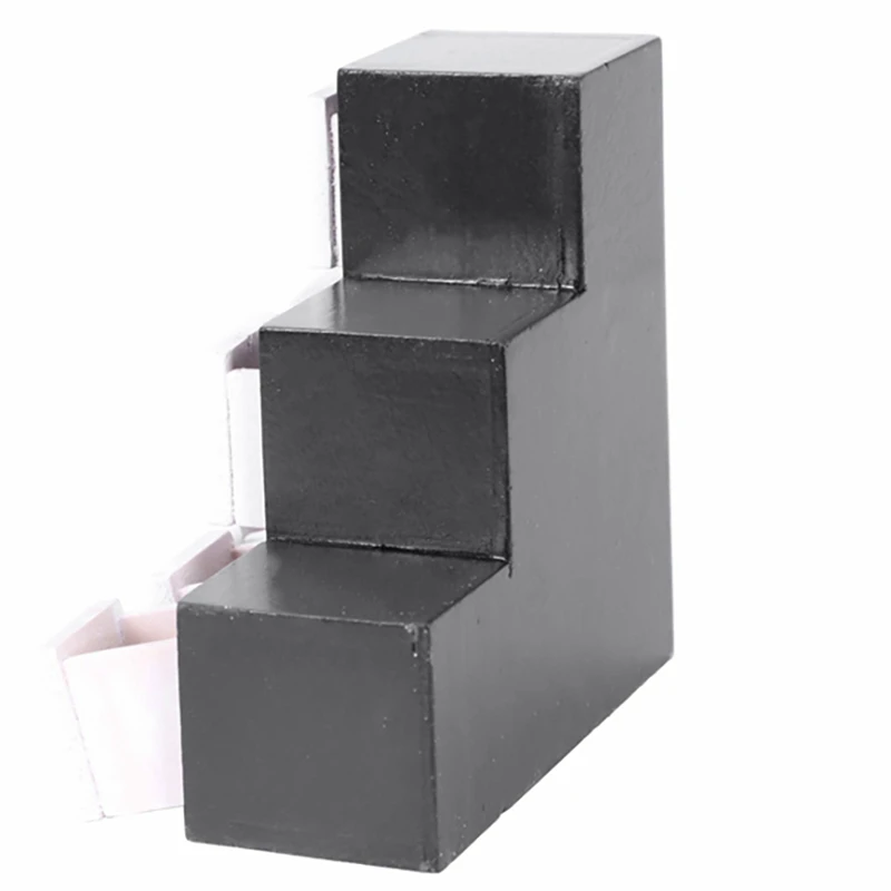 

1:12 Dollhouse Miniature Wood Display Cupboard Cabinet Showcase Doll House Decor Cabinet Step Drawers