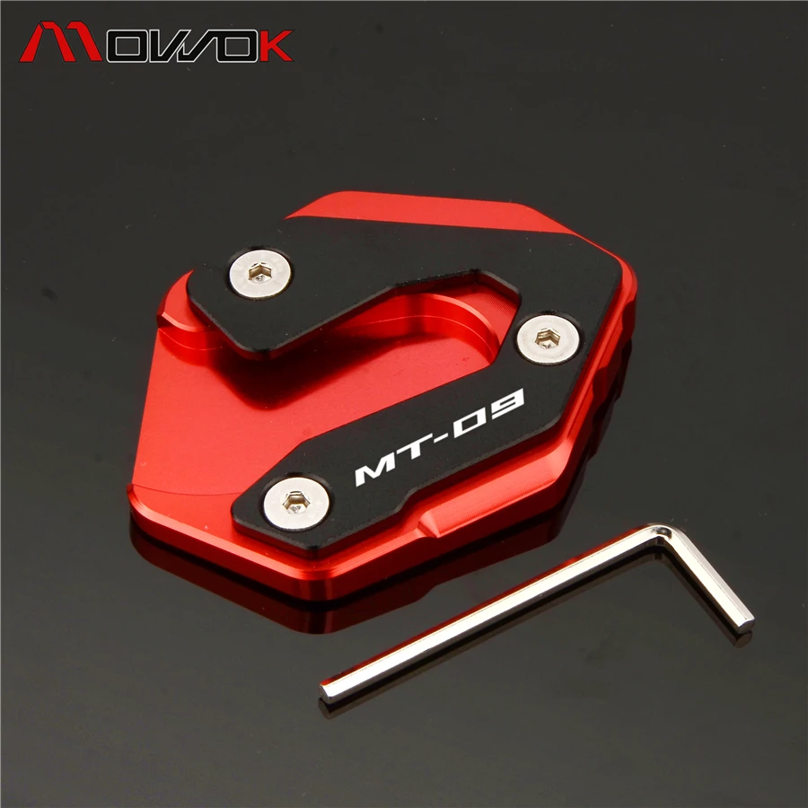 

Fit For Yamaha MT09 MT 09 2014-2018 Motorcycle Side Stand extension enlarger pad For For Yamaha MT09 Tracer 2016-2018