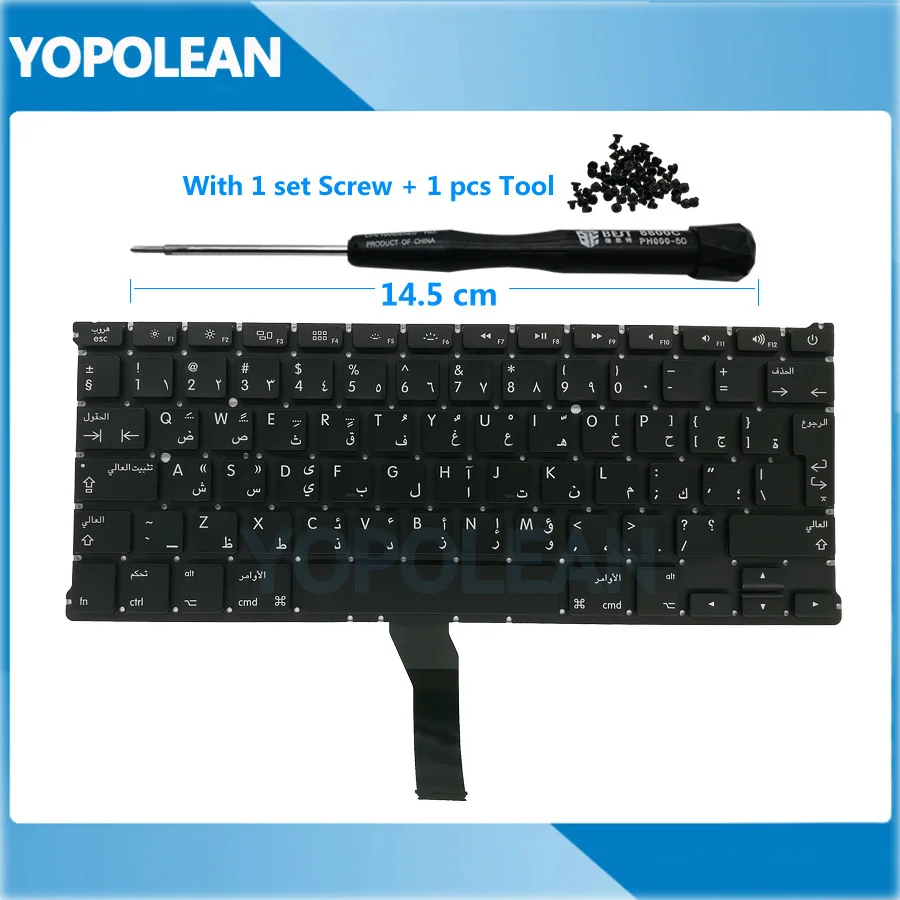 Новая арабская клавиатура для Macbook Air 13 &quotA1369 A1466 2011 2012 2013 2014 2015 2017|Клавиатуры