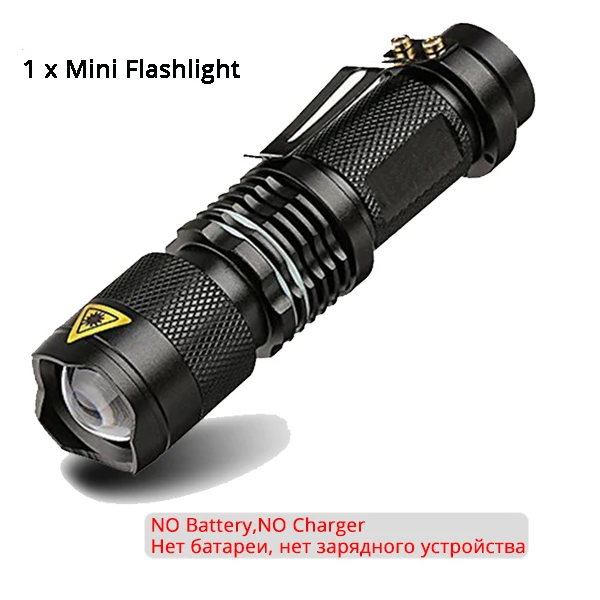 Светодиодный фонарик Penlight L2 T6 светодиодный фонарь 8000лм Zoom 5 режимов водонепроницаемый тактический фонарь использование батареи 18650 - Испускаемый цвет: Package A