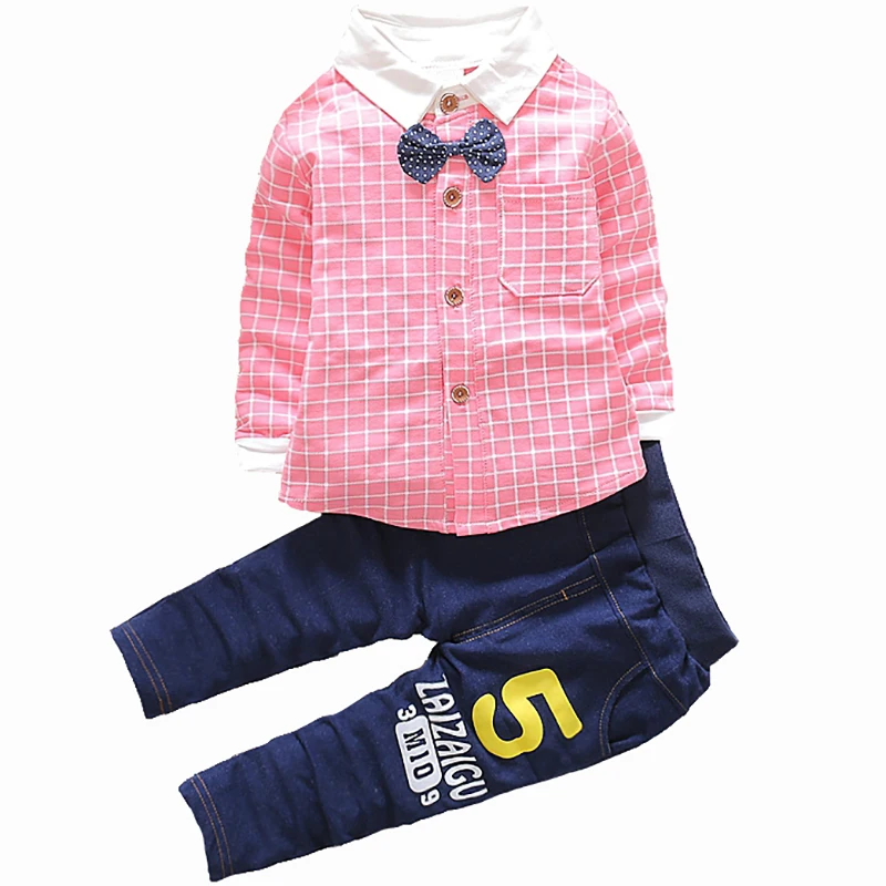 Детская одежда комплекты для мальчиков из 2 предметов хлопковая маленьких Одежда