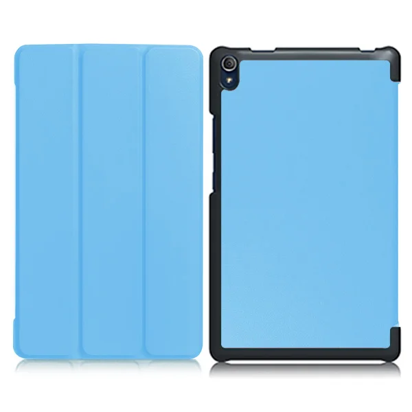 Чехол для lenovo Tab 3 8 Plus P8 TB-8703F TB-8703N 8 дюймов планшет Folio stand pu кожаный чехол+ Бесплатный подарок - Цвет: blue