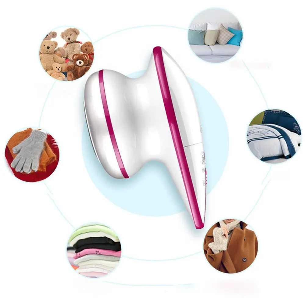 Портативное USB перезаряжаемое устройство для удаления ворса на батарейках