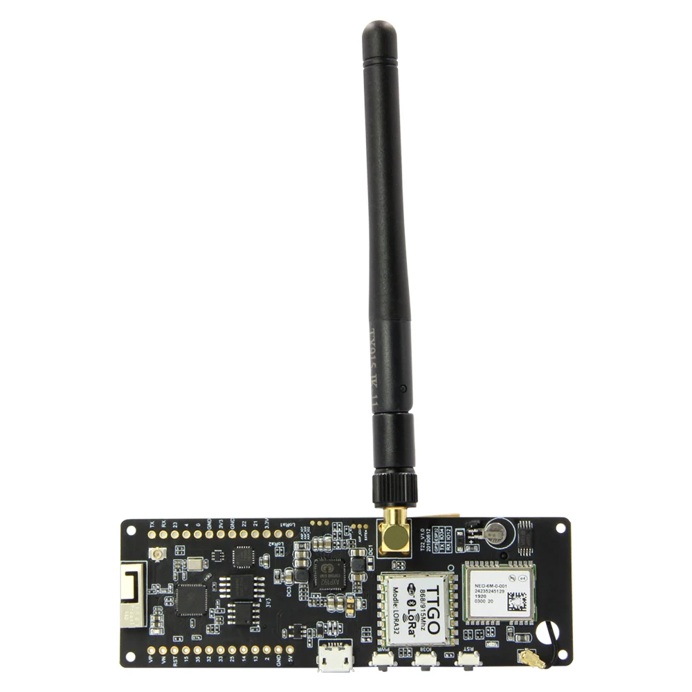 LILYGO®TTGO Т-образной балки V1.0 ESP32 433/868/915/923 МГц Wi-Fi Беспроводной Bluetooth модуль gps NEO-6M SMA LORA 32 18650 Батарея держатель