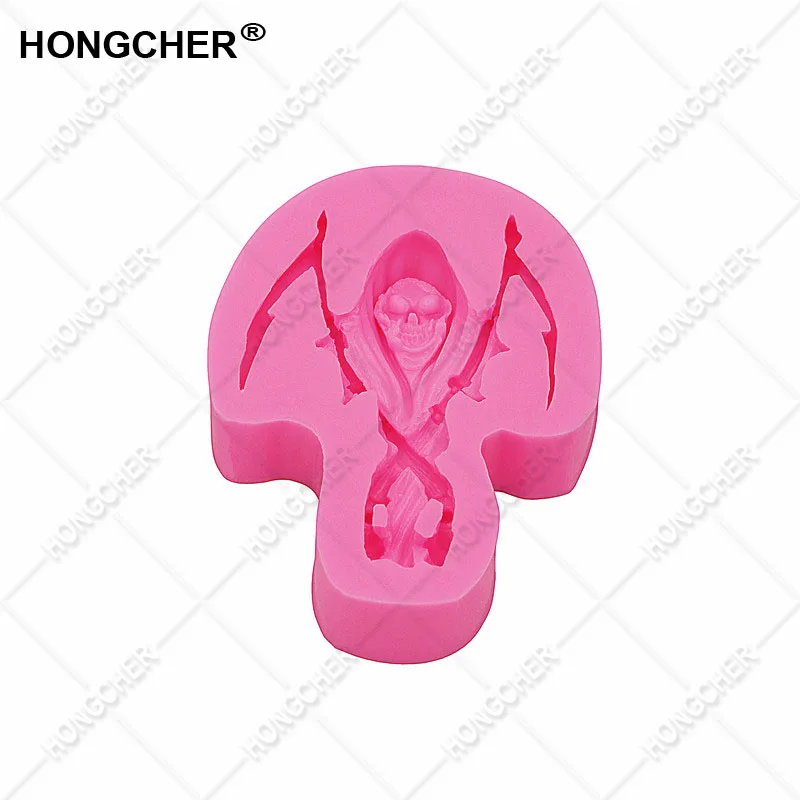 

The new pirate Halloween roll skeletal sugar cake silicone mold, chocolate clay mold, cake dessert decoration mold, mousse mold.