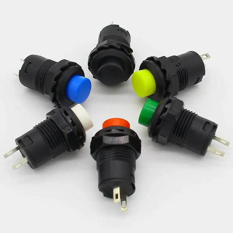30pcs 12mm Lock Latching OFF- ON Push Button Switch maintained fixed pushbutton switches | Обустройство дома