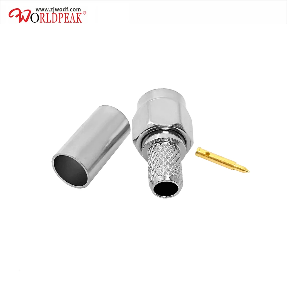 

SMA male straight crimp rf connector for rg303 cable