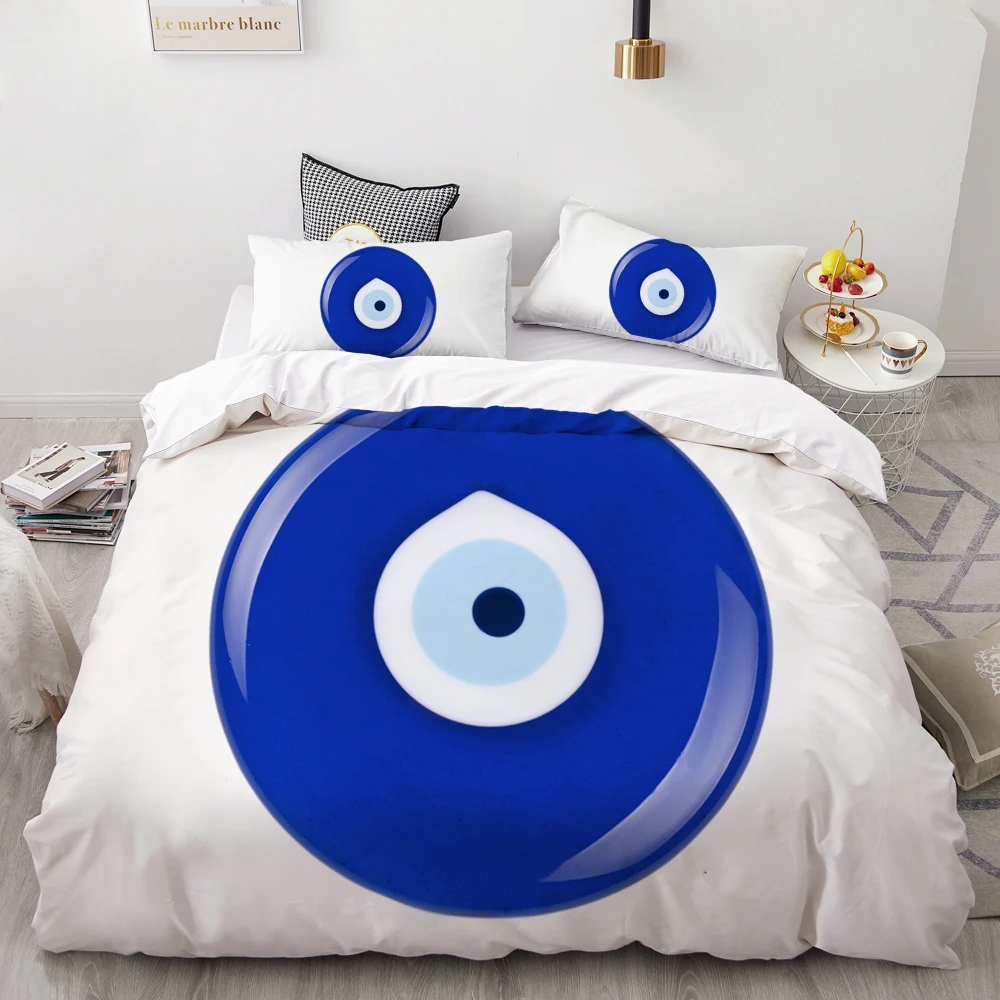 Evil eye 3D роскошный комплект постельного белья на заказ/King/Europe/USA, набор пододеяльников, одеяло/одеяло, Комплект постельного белья Evil eye, Прямая поставка - Цвет: Evil eye