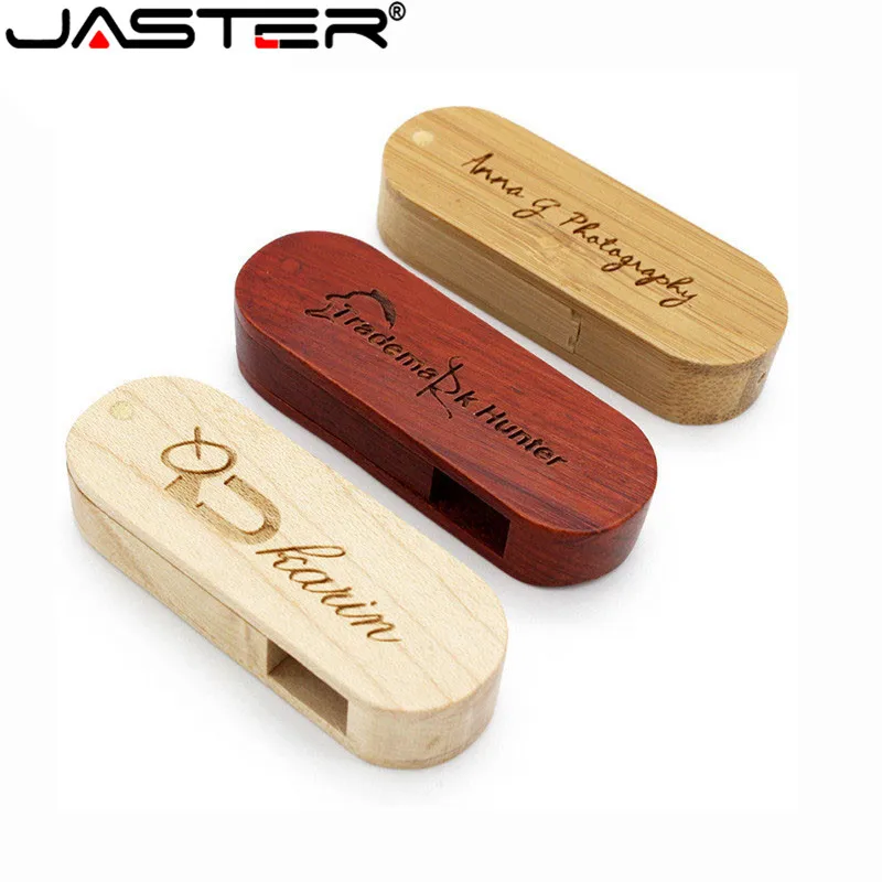 Деревянный USB флеш накопитель JASTER флешка с логотипом 8 ГБ 16 32 64 подарок|USB