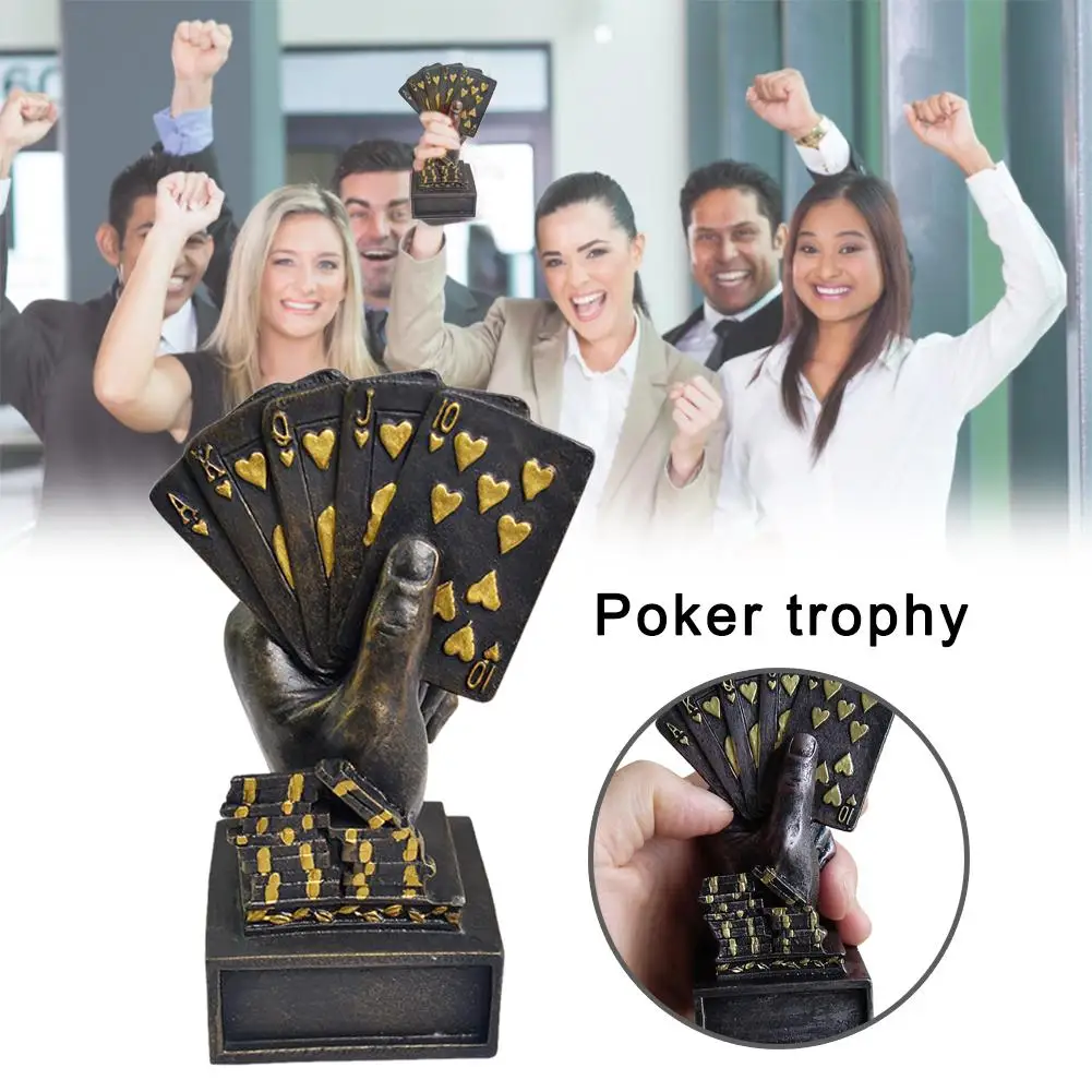 Новый высококачественный металлический покер карточка Кубок трофей победителя