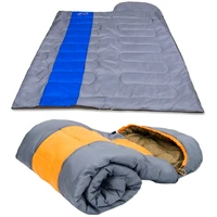 lightweight camping sleeping bag stitchable warm material 4 seasons waterproof splicing double sleeping bag winter adult