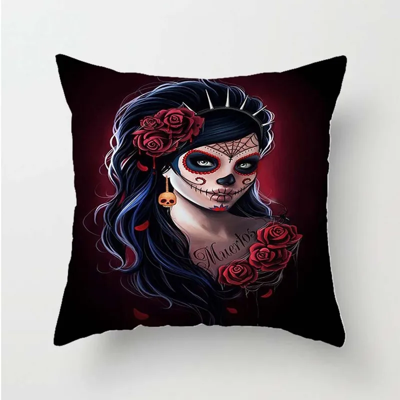 

1 Piece of 45 Cmx45cm Fashion Beauty Pattern Cotton Linen Throw Pillow Cushion Cover Car Home Sofa Decorative Pillow Cover