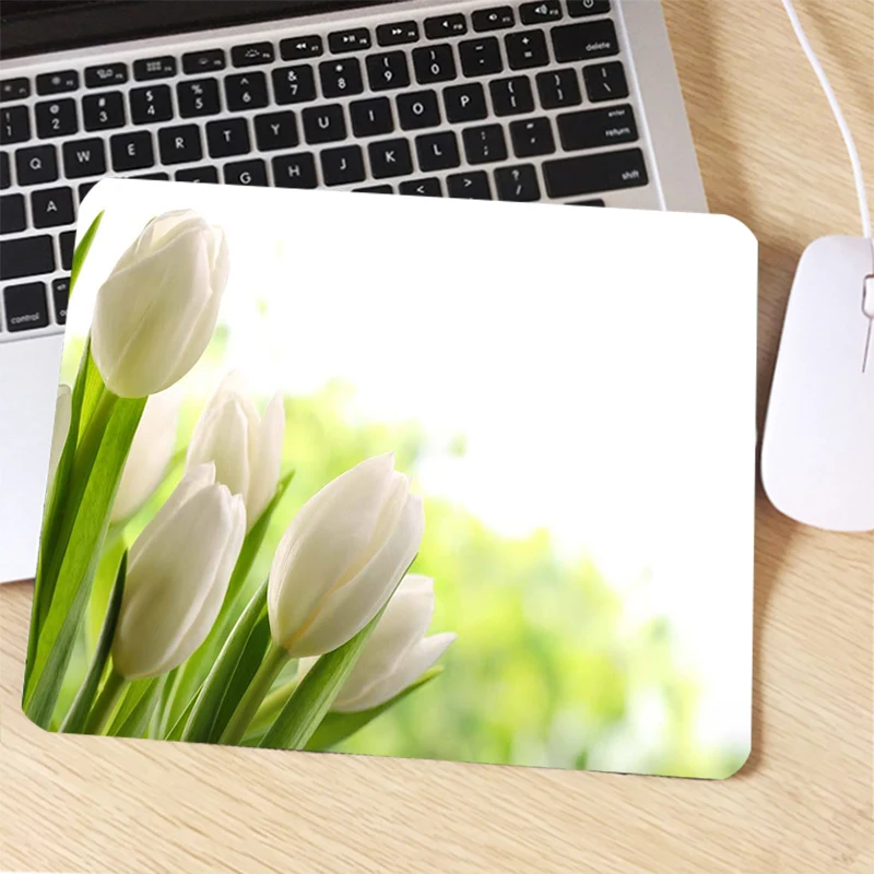 Коврик для мыши XGZ небольшого размера игровая мышь с цветочным рисунком HD и