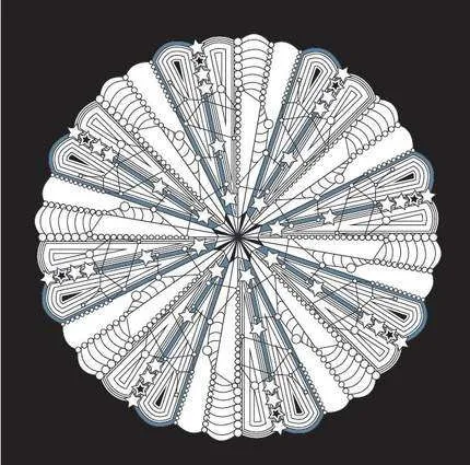 Волшебная Мандала звезды книжка раскраска для детей взрослых снятие стресса