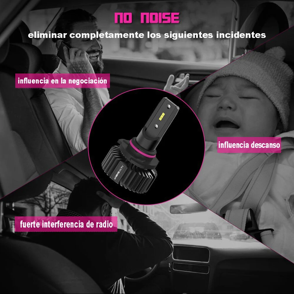 NOVSIGHT мини автомобиль H4 светодиодный H7 светодиодный лампы для передних фар H1 H8 H11 светодиодный светильник h7 12v 24v 9005 HB3 9006 HB4 Canbus Авто Фары противотуманные фары комплект