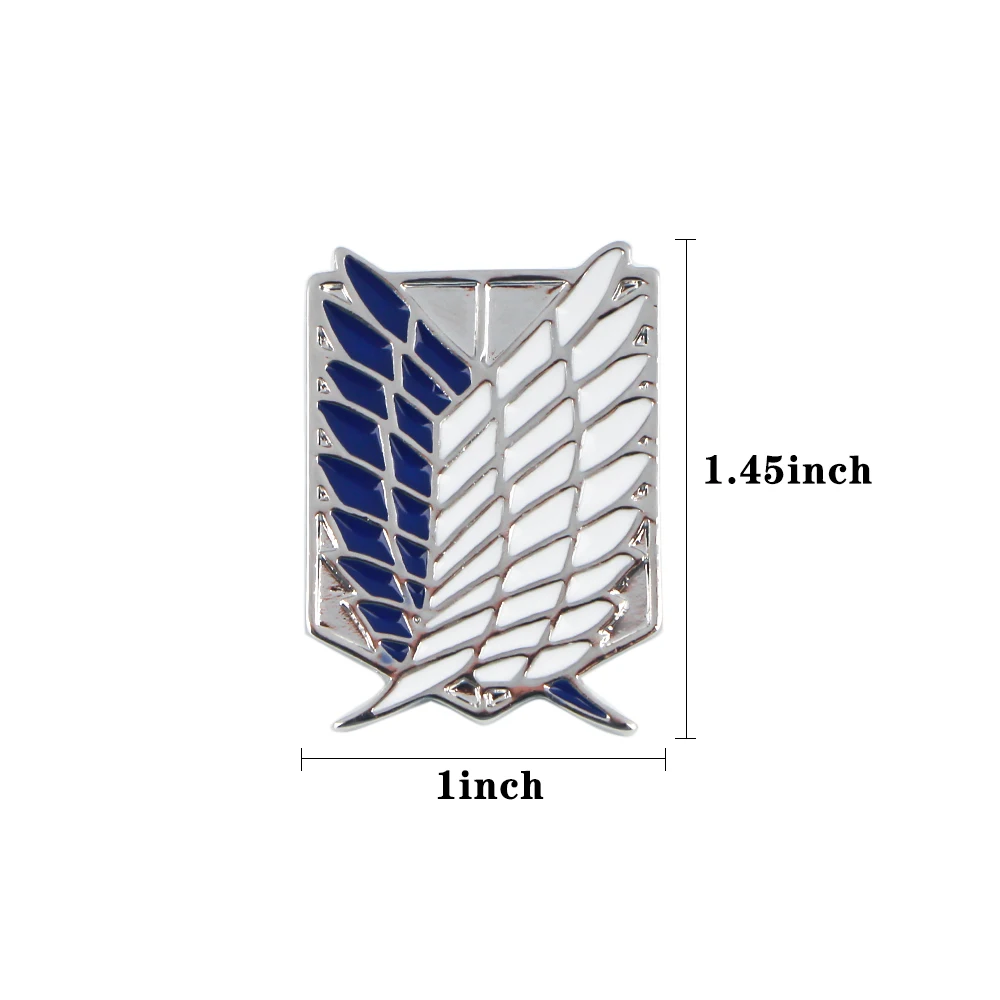 LT477 аниме Атака Титанов эмаль броши на булавке для женщин мужчин рюкзак сумки