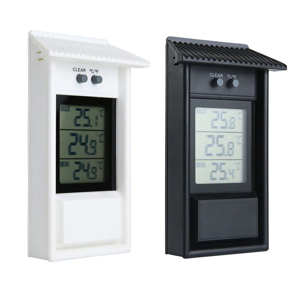 Цифровой Внутренний/наружный термометр с ЖК дисплеем настенный прибор для