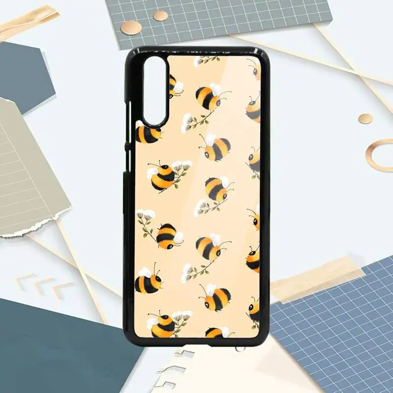 

Cute cartoon bee animal Phone Case PC For Samsung galaxy S note 8 9 20 10 e lite2019 plus pro ultra