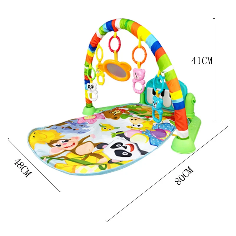 3 в 1 детский игровой коврик стойка для нот игрушки ползания спортзале пианино