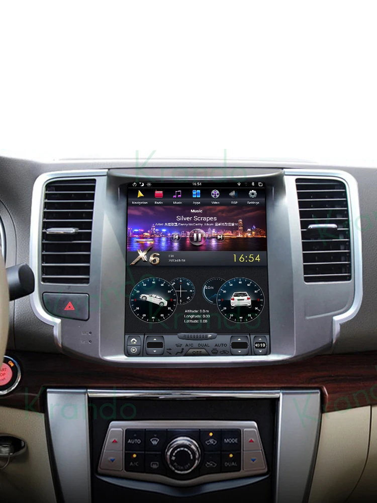 구매 Krando 안드로이드 9.0 10.4 인치 세로 스크린 차량용 라디오, 무선 카플레이, 닛산 티아나 2008-2012 년식, 테슬라 스타일 차량용 헤드 유닛