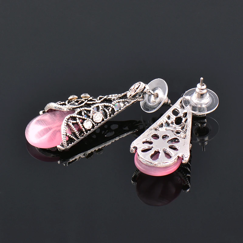 SINLEERY в винтажном стиле свадебный набор украшений для женщин античное серебро