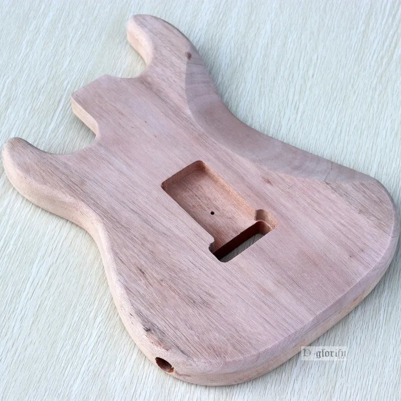 Один Кусок Красного дерева ST электрогитара тела незавершенный DIY корпус гитары тела электрогитары аксессуары