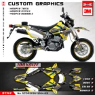 Наклейки для мотоциклистов KUNGFU, виниловые наклейки для DRZ400SM DRZ 400 E Enduro KLX 400 R