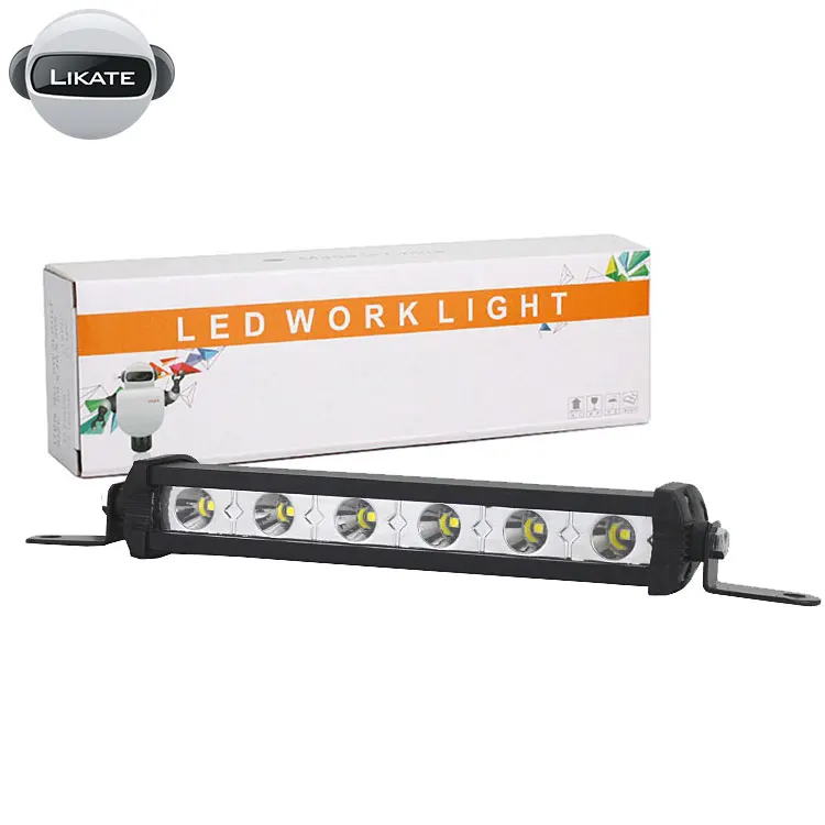 

LKT Single Row 7" 13" 20" 25" LED Bar For Car SUV Truck 4x4 Spot Flood LED Work Light Bar Off Road Driving Fog Lamp