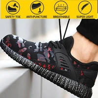 dorpshipping safety shoes sports shoes mens wear resistant anti smashing anti piercing safety protective work shoes