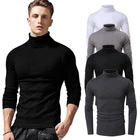 Мужское термобелье, топы, футболка с длинным рукавом, водолазка, облегающая однотонная блузка, дышащая мужская рубашка
