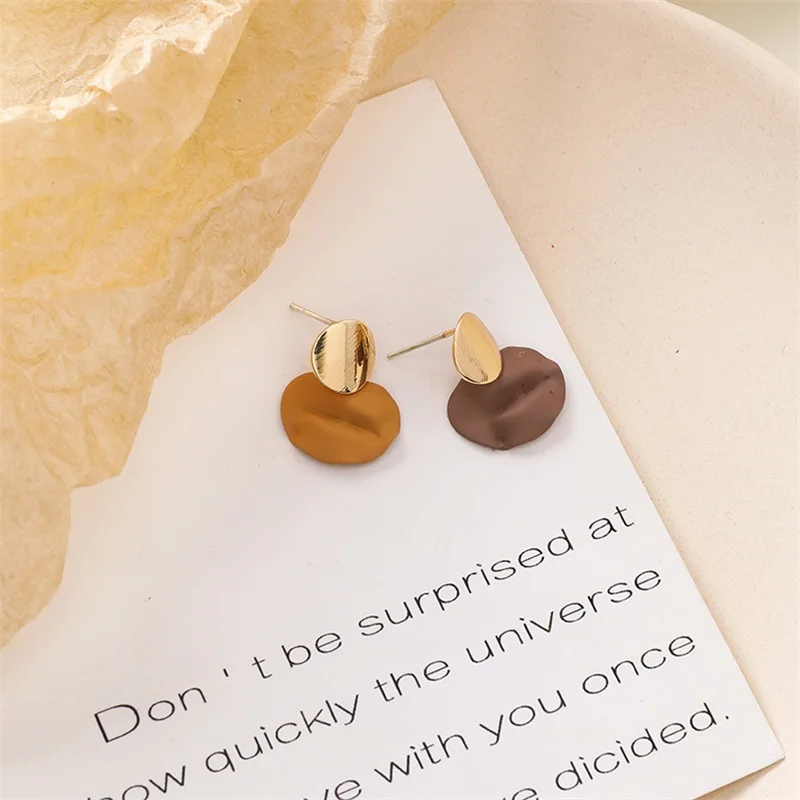 Крупные геометрические круглые серьги в стиле ретро|Серьги-подвески| |