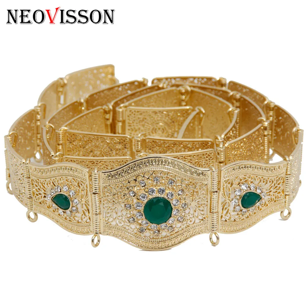 Женский тонкий металлический пояс NEOVISSON золотистого и серебристого цвета