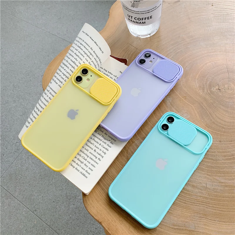 

Color Candy Phone Case For iPhone Xr Xs 7 8 Plus Camera Protection Cover For iPhone11 12 Pro Color Candy Soft Max Back Cover