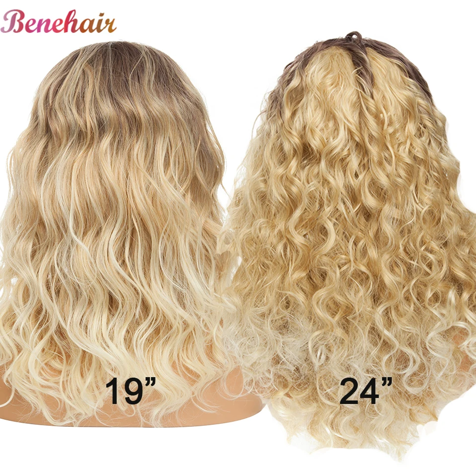 Женский парик с кудрявыми волосами BENEHAIR черный кудрявый кудрявым Омбре из