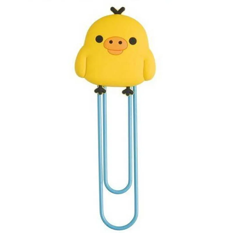 Study Binder Clips Paper Kawaii Stationery School Office Supplies Bookmark Cartoon 2Pcs Multifunction Rubber Paperclips | Дом и сад