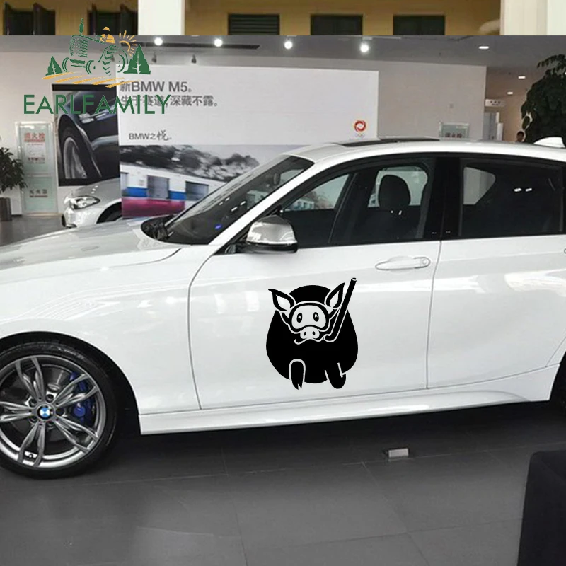 EARLFAMILY 58 см x 49 7 2x автомобильный Стайлинг Милая мультяшная свинья акваланга