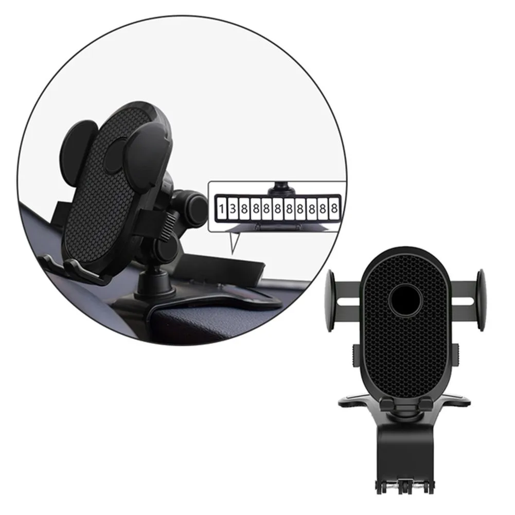 

ABS Car Mobile Phone Mounts Holder 360° Clip On Dashboard Mobile In Car Phone Holder Mount Stand Cradle Universal