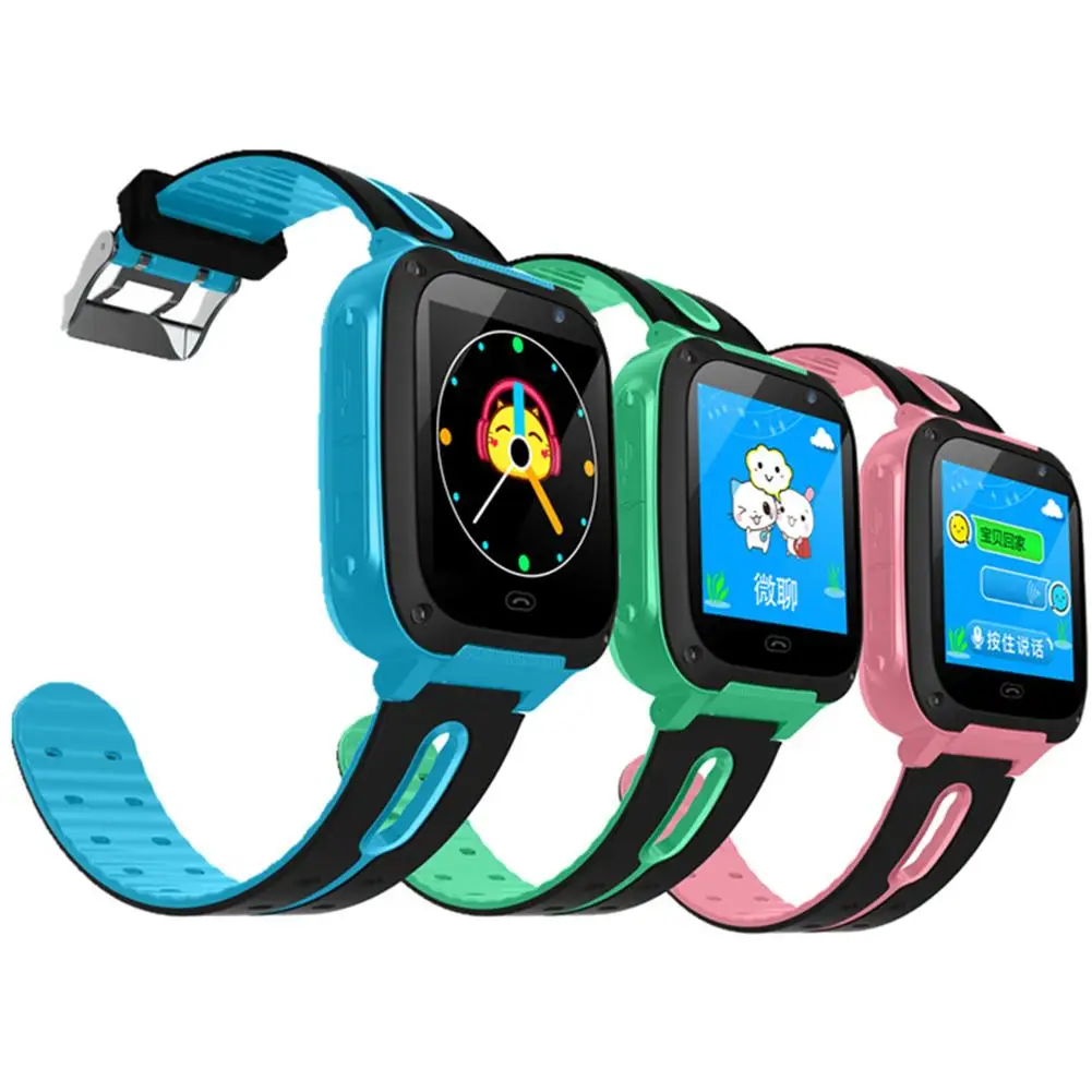 Лидер продаж для детей S4 водонепроницаемый сигнал SOS GPS локатор сенсорный экран