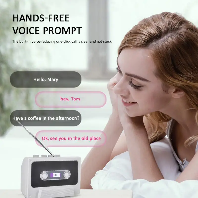 New Retro TV Wireless Bluetooth Speaker High Bass Portable US Radio High-Definition Sound Stereo Loud | Электроника